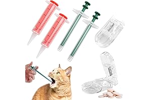 Pet Pill Dispenser Set: Precision Dog Pill Cutter & Easy Liquid Dispenser