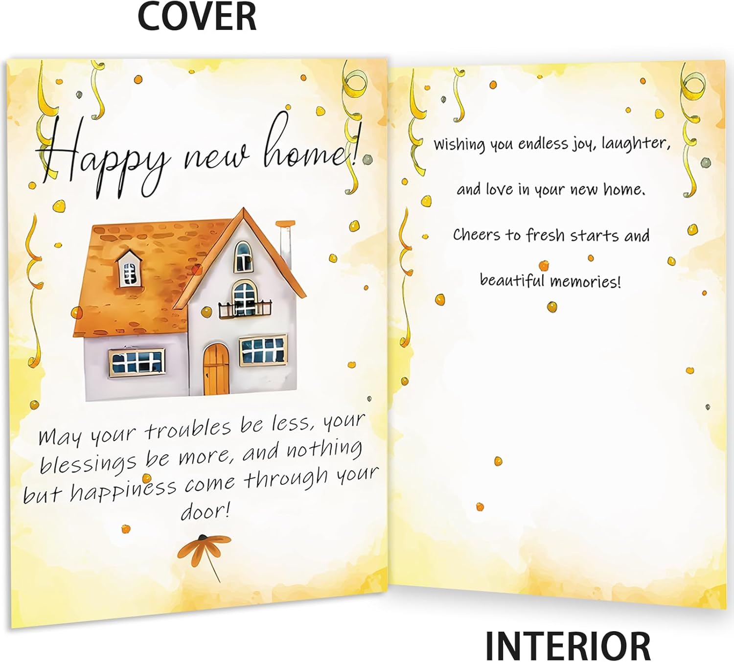 New Home Card, Funny Housewarming Card Gifts for Women Men, Congratulations on Having a New House Cards - Image 2