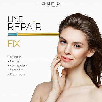 -CHRISTINA- Line Repair Complete Renewal Cream with Glycolic Acid | Anti-Aging AHA Face Repair Cream | Aquaderm Complex for Wrinkle Reduction, Elasticity Boost, and Even Skin Tone 50ml