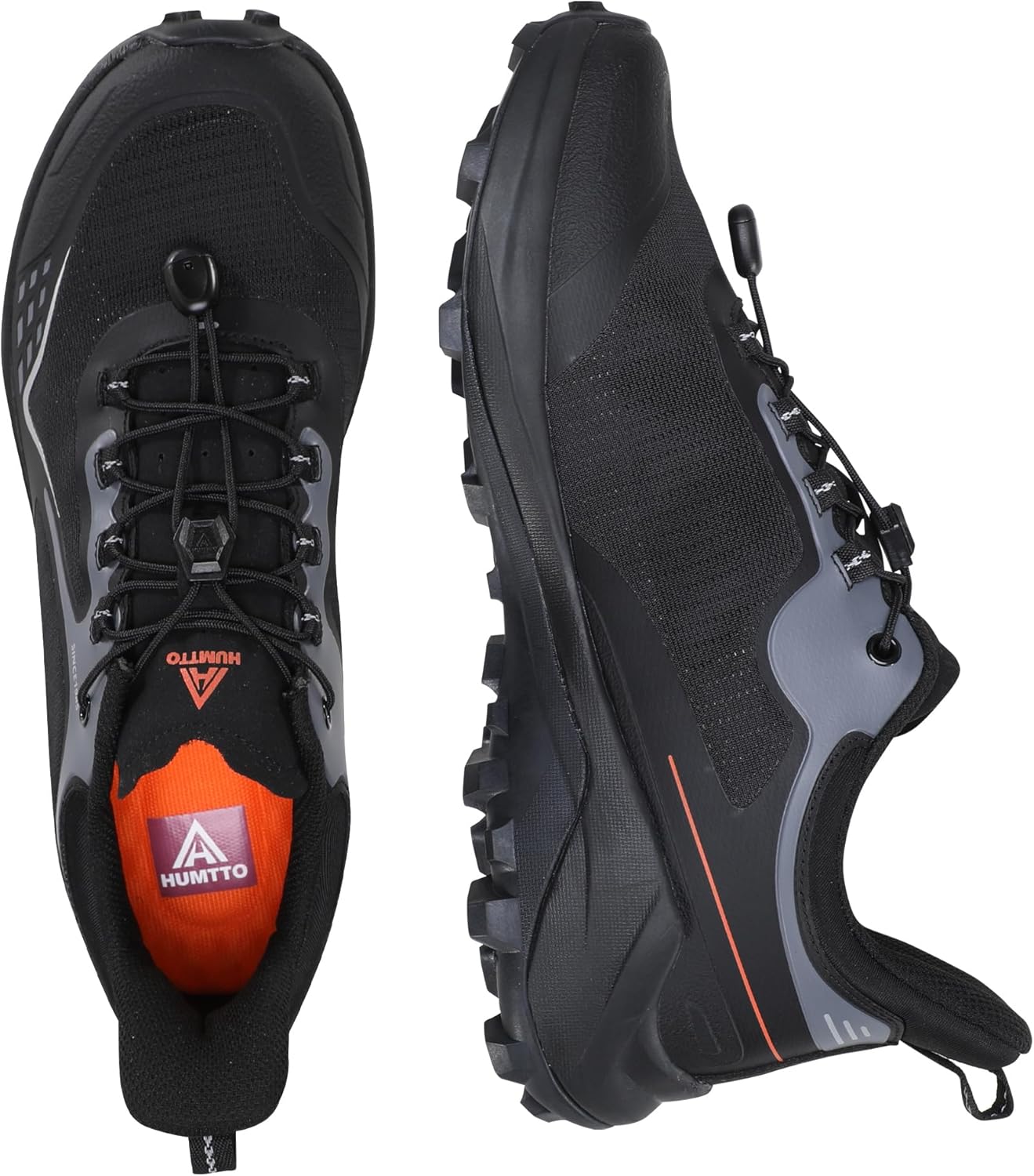 HUMTTO Men's Quick Laces Hiking Sneaker Lightweight Breathable Walking Outdoors Trail Running Shoes - Image 9