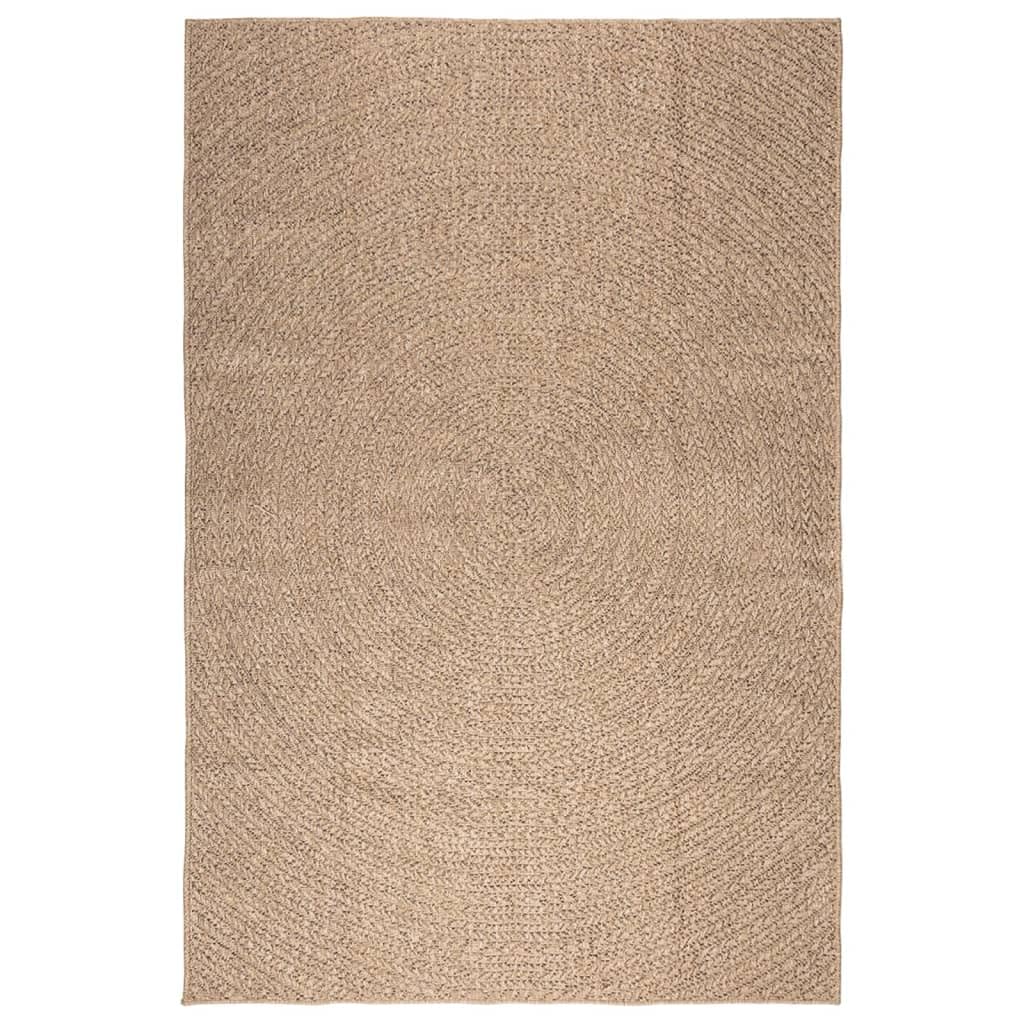 Tapis aspect jute intérieur extérieur 160x230 cm résistant aux intempéries