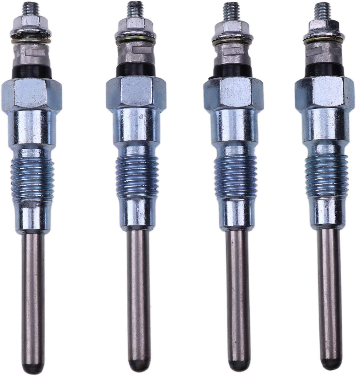 ZTUOAUMA 4X Glow Plugs 1641565512 Compatible with Kubota