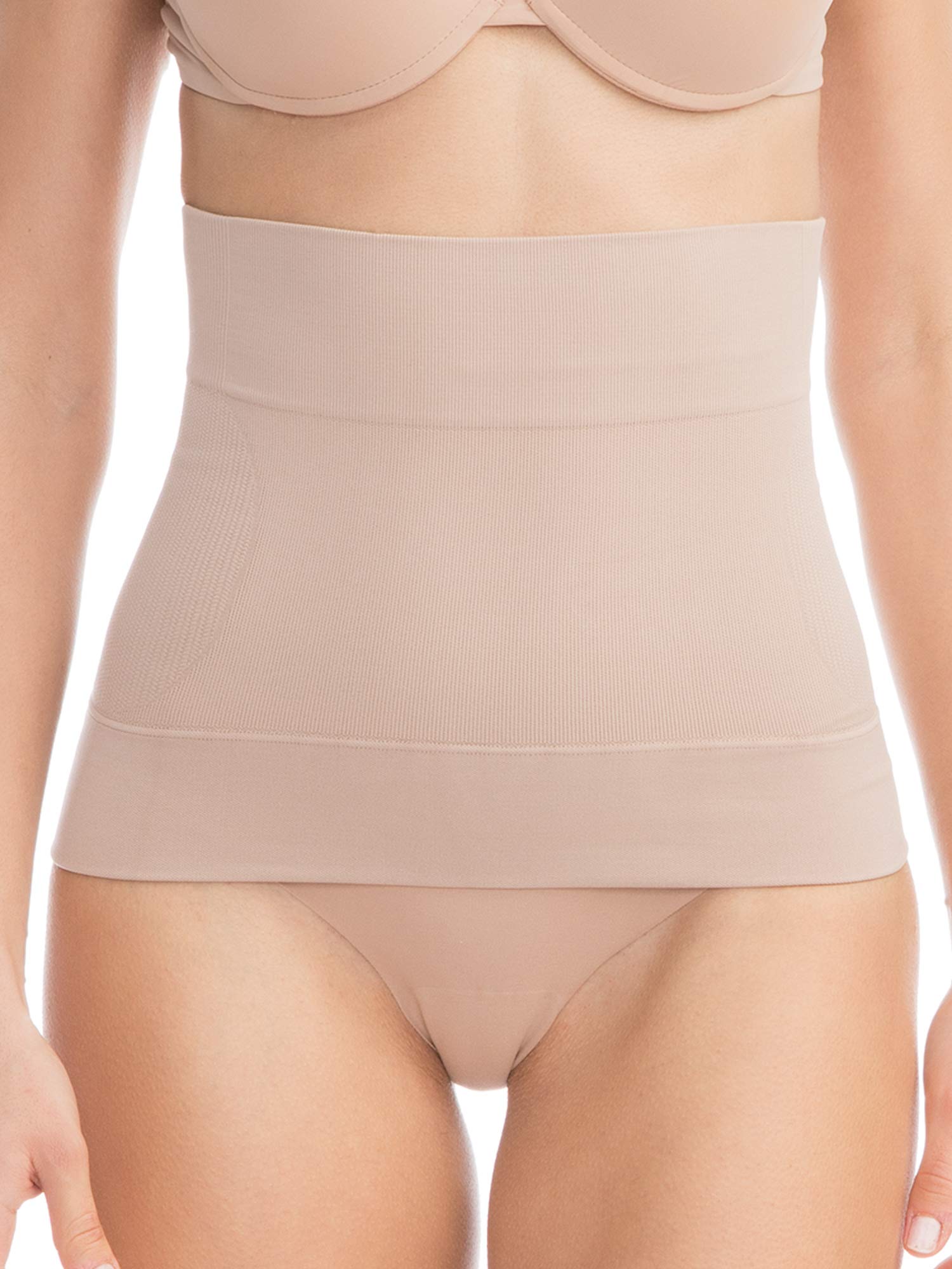 FarmaCell BodyShaper 605S - Pas modelujący i wyszczuplający talię z 4 fiszbinami przeciw rolowaniu się, niewidoczny pod ubraniami