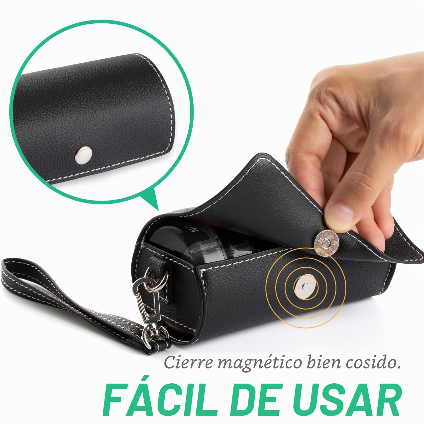 Pastillero Semanal 2 Tomas, pastillero diario 7 Dias XL grande pastillero con 14 Compartimentos pastillero viaje Español con organizador para vitaminas, aceites de pescado (Negro)
