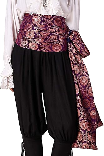 ThePirateDressing - Disfraz de pirata medieval renacentista para Halloween, con faja grande