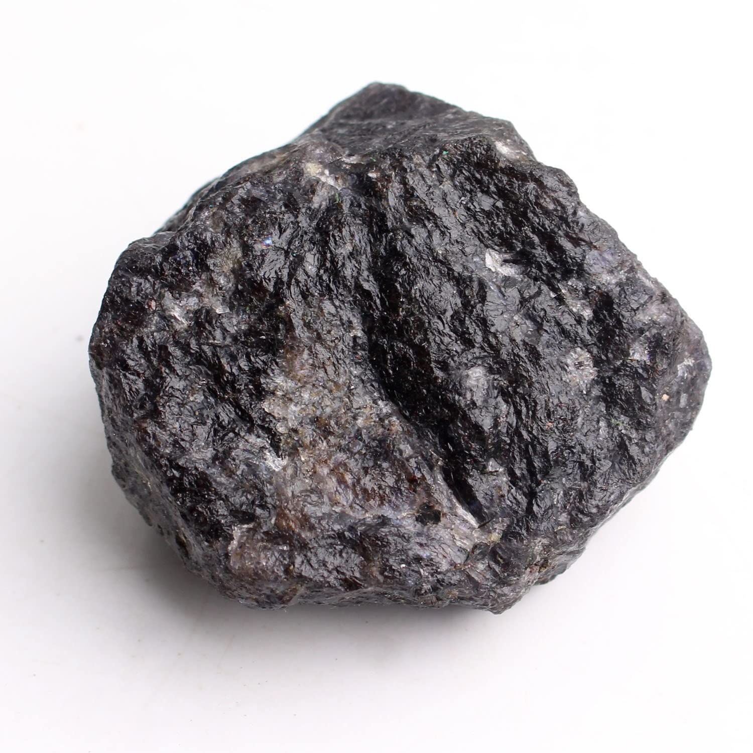 Naturalne iolit kryształowe surowe kamienie surowe kordieryt kamienie ozdobne ciemnoniebieskie DIY kolekcja odpowiednia do domu 1 szt. Kolekcje domowe (kolor: Iolite, rozmiar