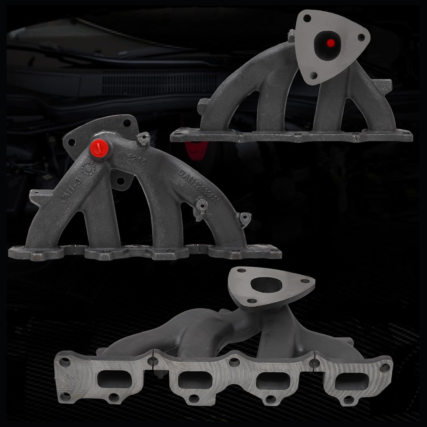 674-940 Exhaust Manifold Kit Fit for Chevrolet Captiva Sport 2012 L4 2.4L Equinox GMC Terrain 2010-2012 L4 2.4L, 12609823 Engine Exhaust Manifold with Gasket Bolts Nuts