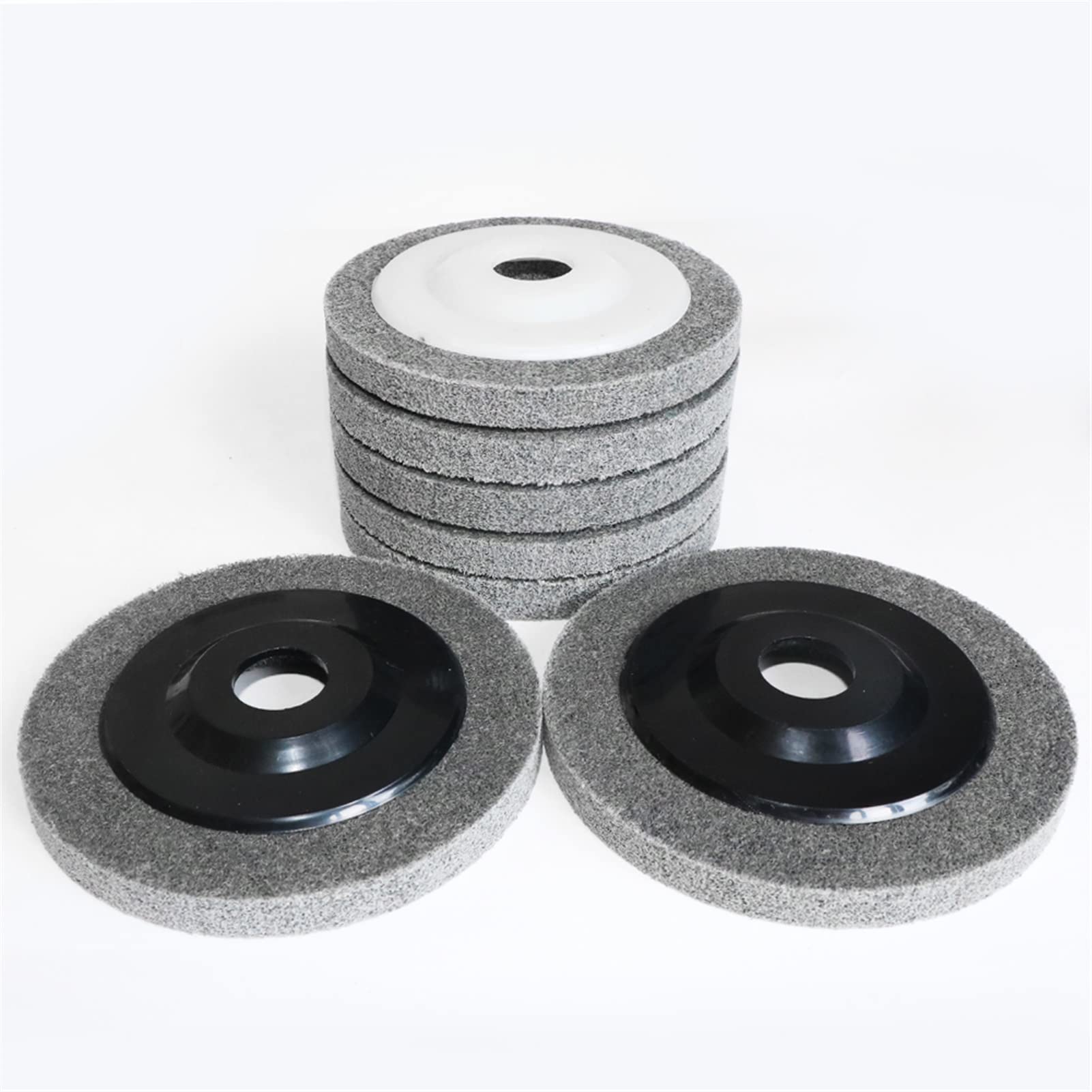 Herramientas de Rueda de Pulido, Discos de Láminas, Rueda de Pulido de Fibra de Nailon, Disco Abrasivo No Tejido/10Pcs/5 Inch
