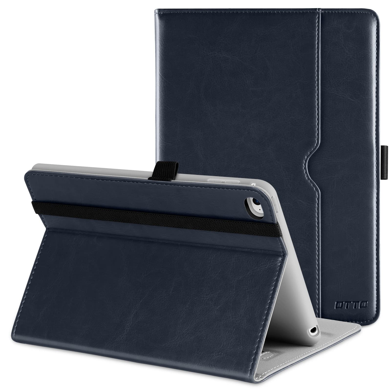 DTTO for iPad Mini 4 Case, Premium Leather Folio Stand Cover Case with Multi-Angle Viewing and Auto Wake-Sleep Function, Front Pocket for iPad Mini 4