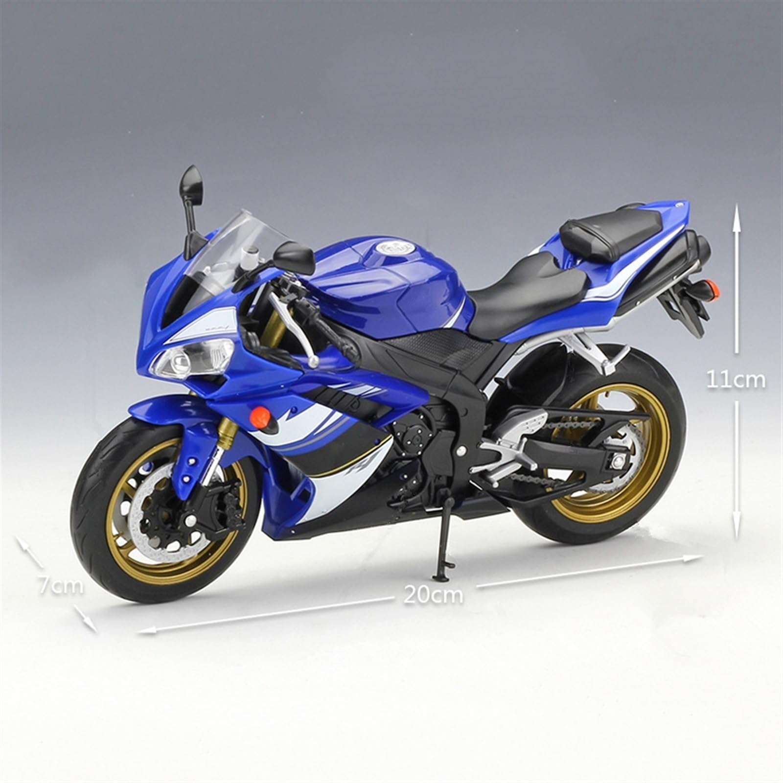 Modello 1/10 Per YAMAHA YZF-R1 Collezione Di Modelli In Metallo Per Moto Simulazione Fonde Sotto Pressione Regali Per(With retail box)