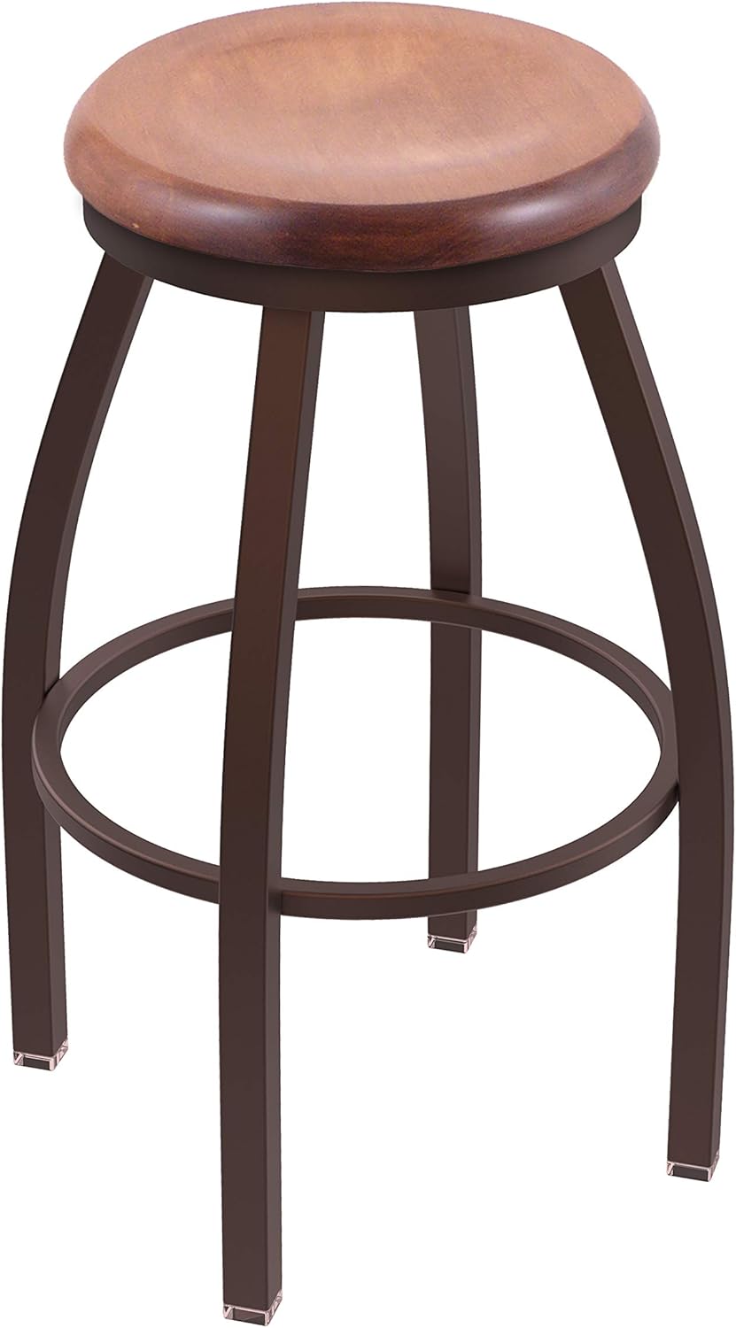 HBS 802 Misha 30" Swivel Bar Stool with Bronze Finish and Graph Cork Seat