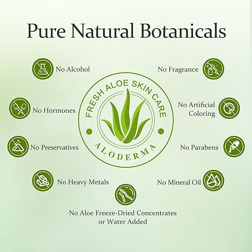Miniatura 8 de Aloderma Tónico facial iluminador hecho con 88% aloe vera orgánico, tónico natural de aloe vera para cara con ácido hialurónico y niacinamida, tóner