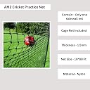 AMZ Sports Nets Cricket Batting Practice Net Regular Training Netting for Outdoor Backyard Ground Sports (1.5mm Thickness) (Blue, 10Ft. X 80 Ft.) gallery image