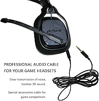 Vista 7 de JAINTA - Cable de repuesto A10 A40 compatible con auriculares Astro A10 A40 A30 A50, cable compatible con Xbox One Play Station 4, PS4, cable