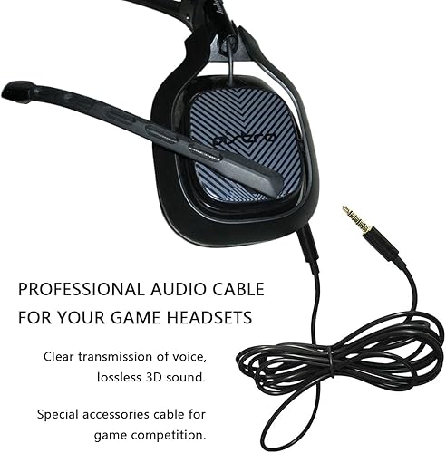 Miniatura 7 de JAINTA - Cable de repuesto A10 A40 compatible con auriculares Astro A10 A40 A30 A50, cable compatible con Xbox One Play Station 4, PS4, cable de