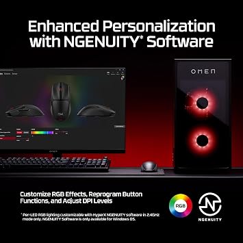 HyperX Pulsefire Fuse Wireless Gaming Mouse, Kablosuz Mouse