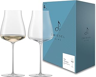 ZWIESEL GLAS Riesling Grand Cru The Moment 122096 - Copas de vino blanco sopladas a mano, elegantes copas de cristal Tritá...