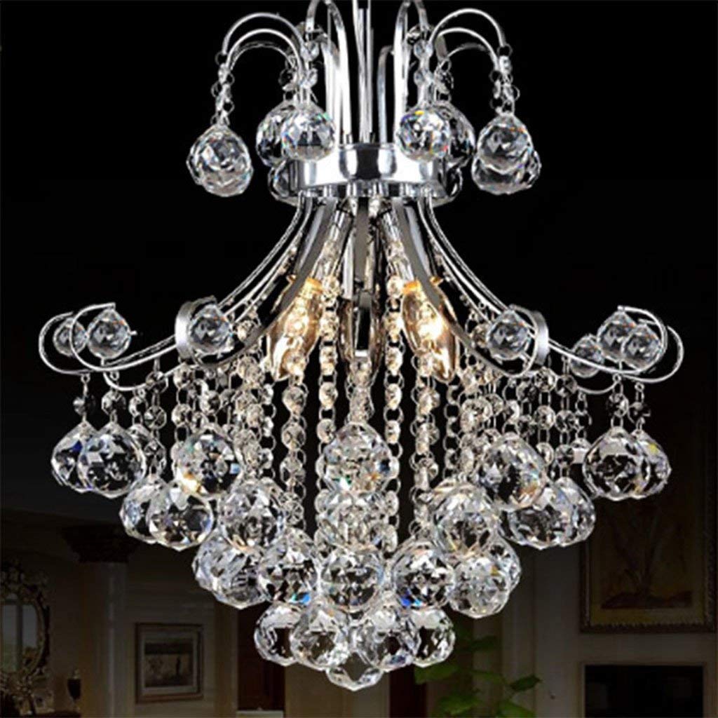 SXECAEPS Modern creative chandelier Indoor Light Modern K9 Crystal Raindrop Lighting Restaurant Lights, Led European Bedroom Study Lamps Illumination