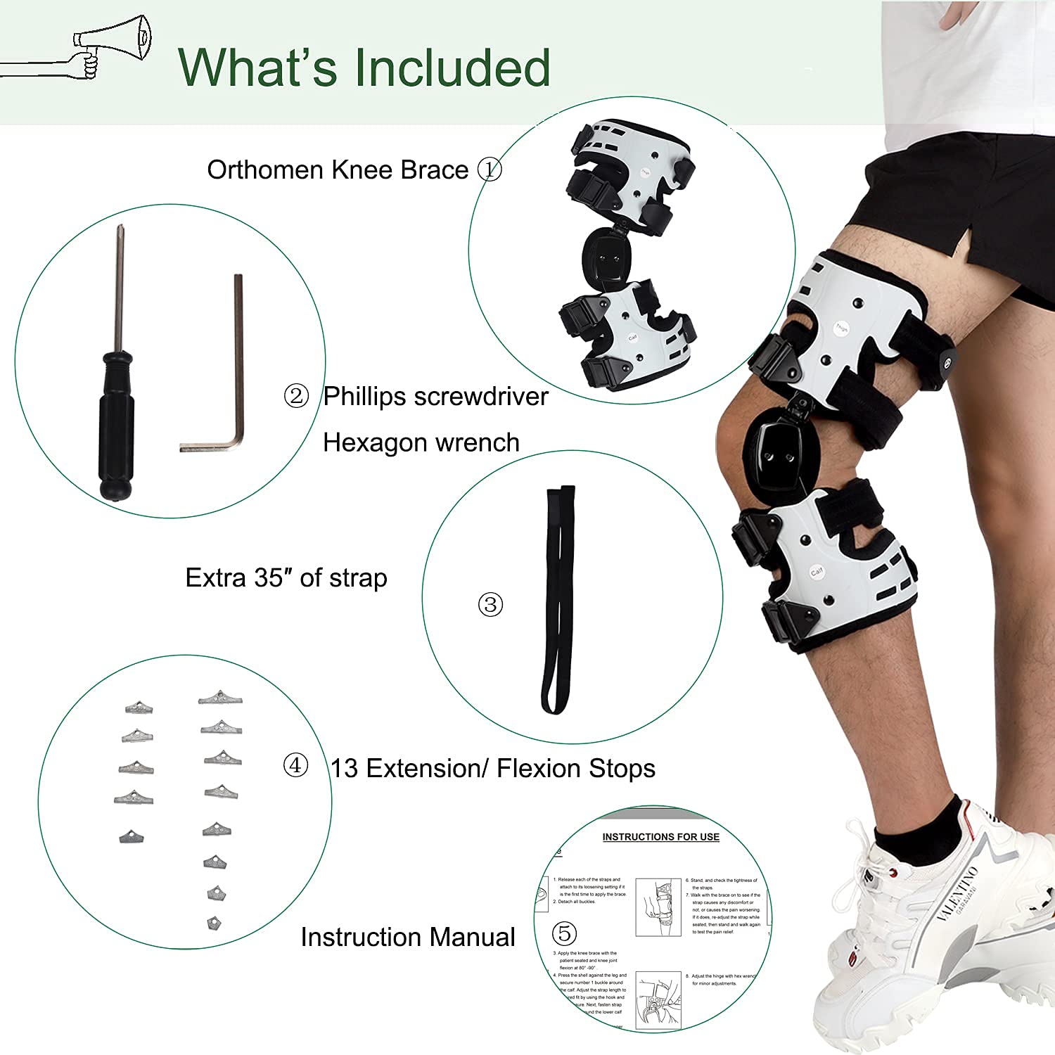 Orthomen OA Unloader Knee Brace Support for Arthritis Pain