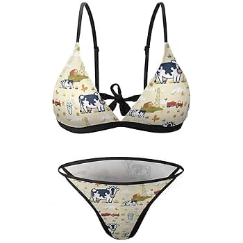 Amazon.co.jp: [BDUN] 乳牛 牛柄 ビキニ 水着 砂浜 for woman