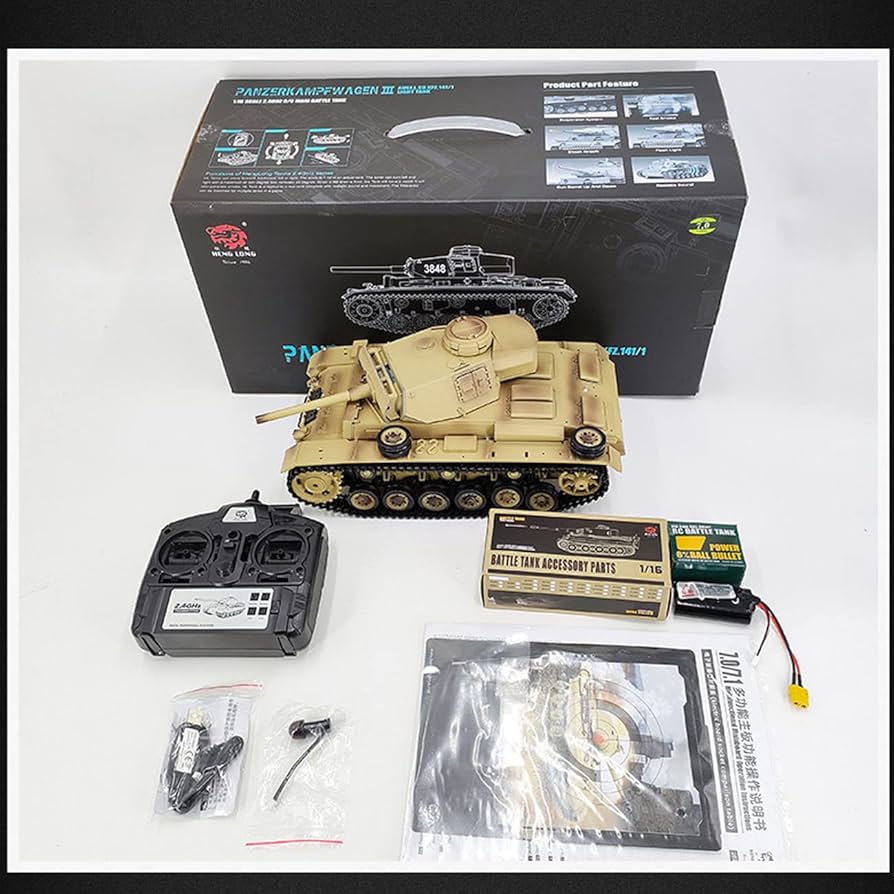 Amazon | ラジコン戦車 RC 7.0ver 1/16 2.4Ghz ドイツ陸軍 III号戦車