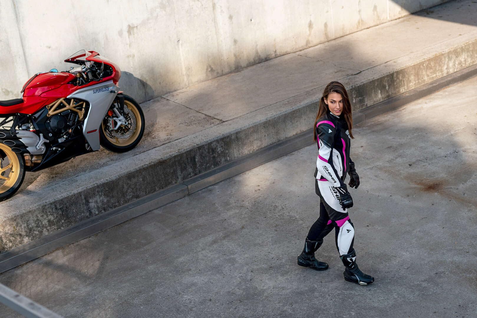 Motorradhose Damen SHIMA Monaco Lederkombi Damen – Motorrad