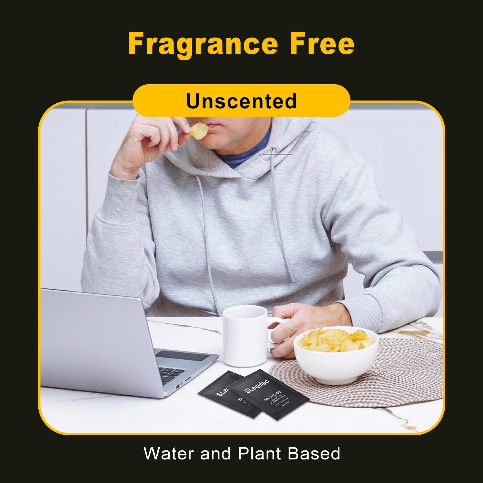 500 Pz Salviette Bagnate Flushable, Aloe Vera per Butt, Mani, Pulizia Viso, Individuo Avvolto, Formato Portatile, Ideale per Uso quotidiano, A base vegetale, Nero