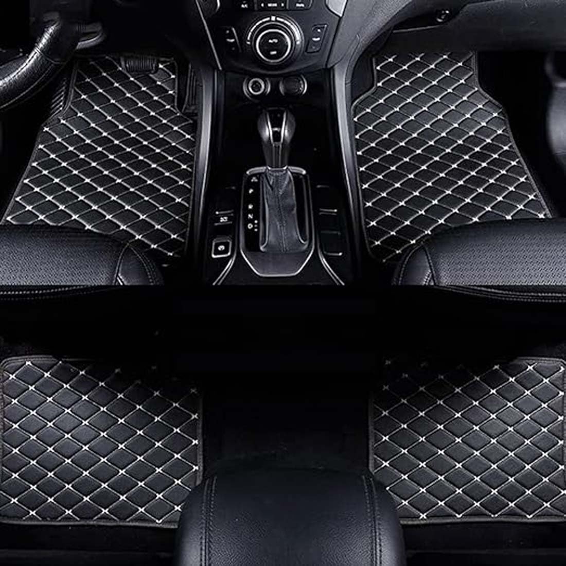 Tapis de sol voiture Ford Edge cuir antidérapant et doublure étanche