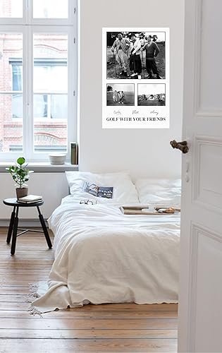 Miniatura 2 de Buyartforless Golf with Your Friends - Póster de The Three Stooges de 36 x 24 pulgadas, diseño clásico de comedia humorística, imágenes fijas