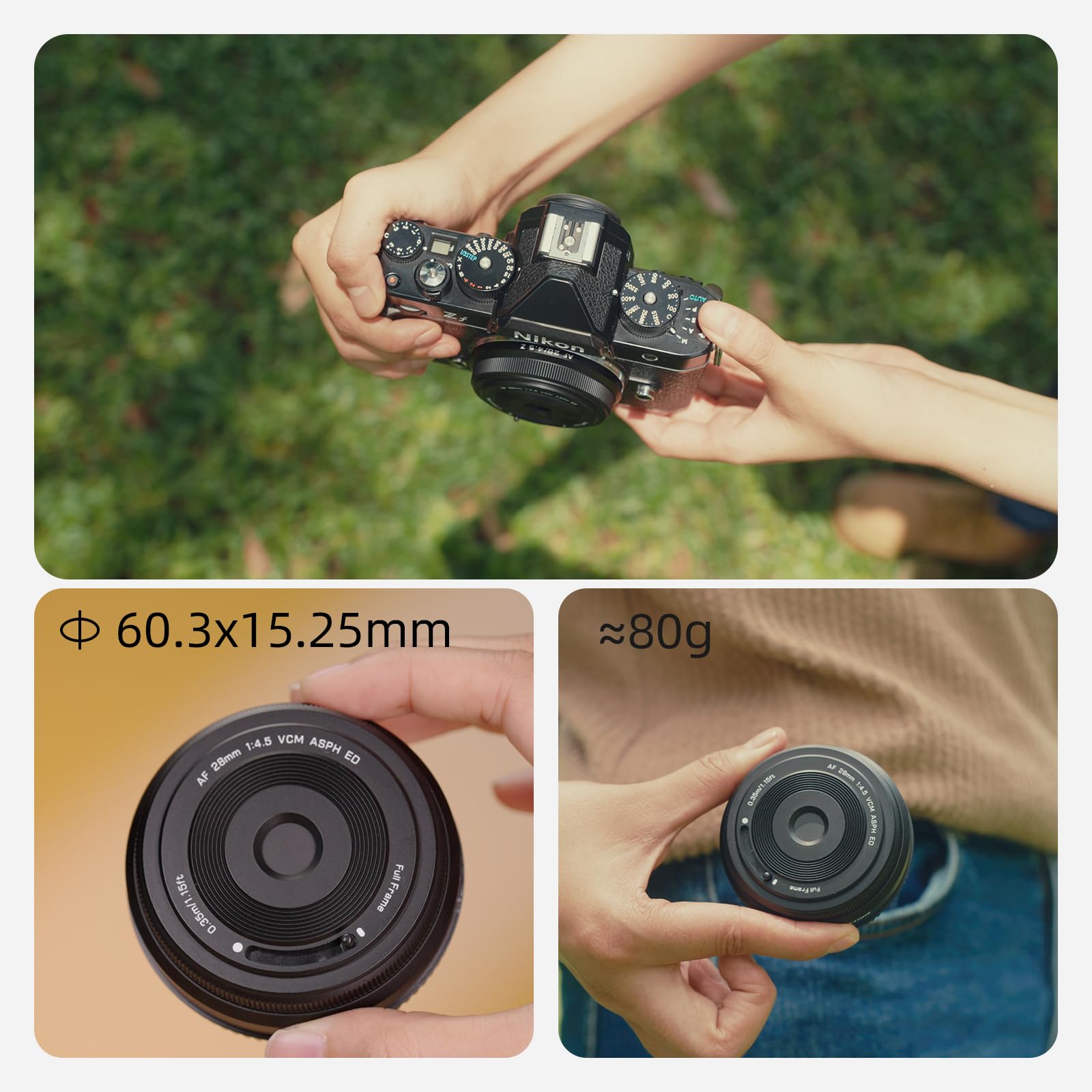 VILTROX AF 28mm F4.5 Zマウント Viltrox AF 28mm F4.5 Z Full-Frame Lens | Ultra-Slim