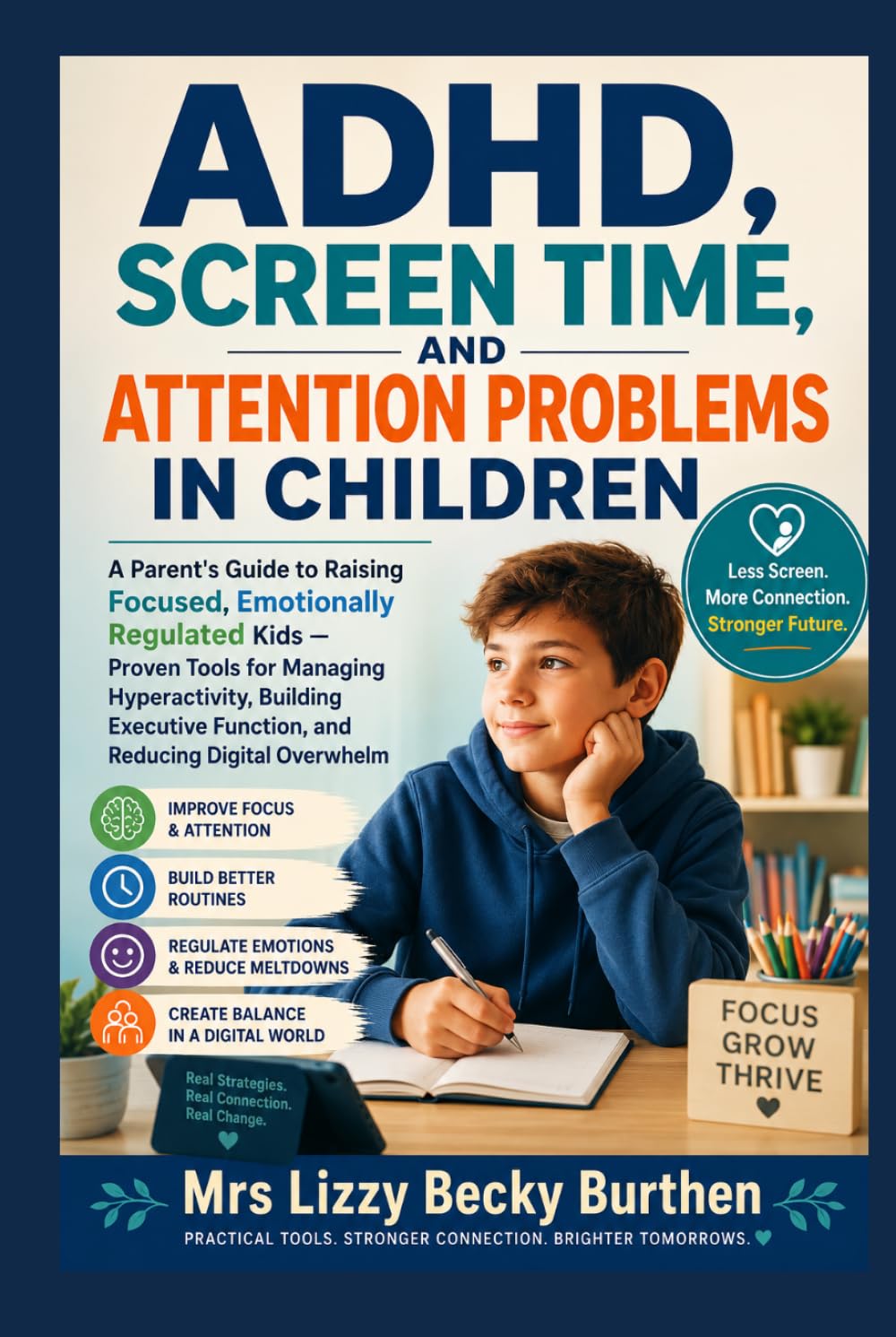 ADHD, Screen Time, and Attention Problems in Children: A Parent's Guide to Raising Focused, Emotionally Regulated Kids — Proven Tools for Managing Hyperactivity, Building Executive Function, and Reduc