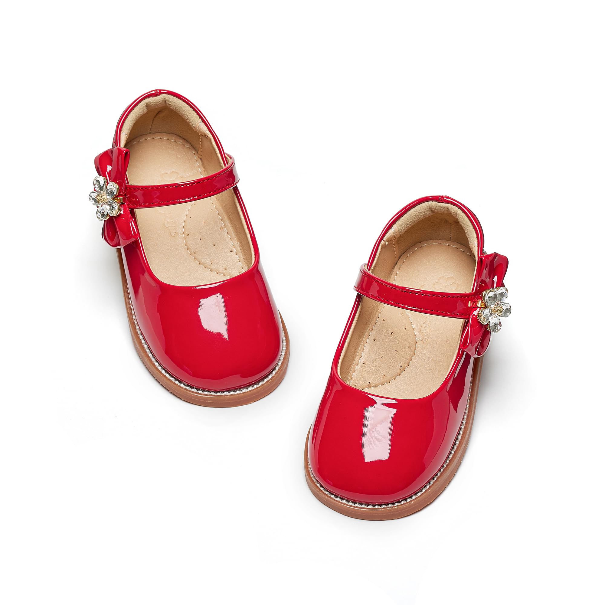 Flaryzone Toddler Girls Mary Jane School Uniform Oxfords Dress Shoes Flats