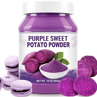 16oz Purple Sweet Potato Powder for Baking, Drinks & Desserts
