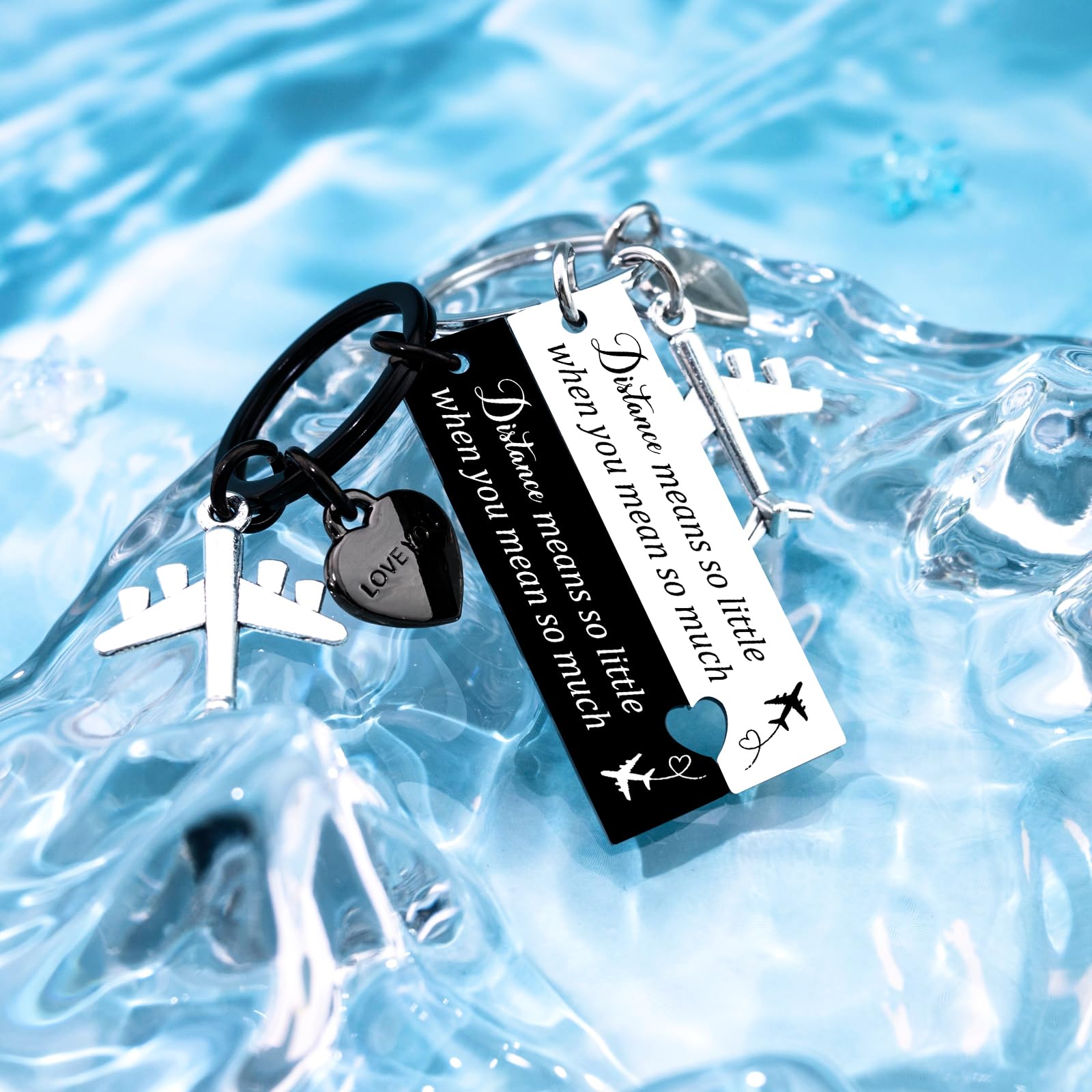 Long Distance Relationship Gifts For Couple Gifts For Boyfriend Girlfriend 2 Pcs Matching Keychains For Couples National Girlfriends Day Gift Him And Her Couple Gift Anniversary Valentine's Day