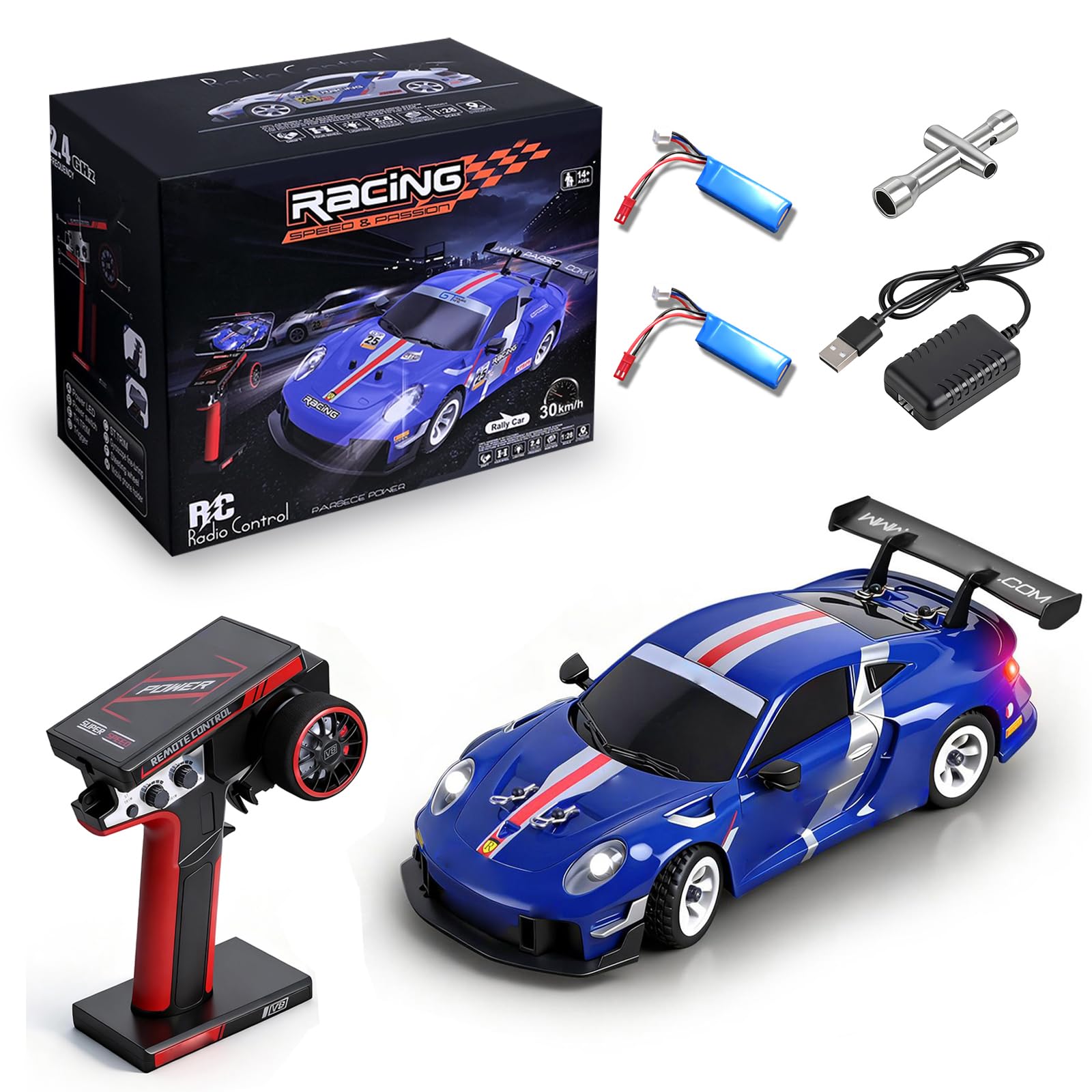 Amazon.com: Authticar Wltoys 284019-A RC Drift Car, 1:28 Scale