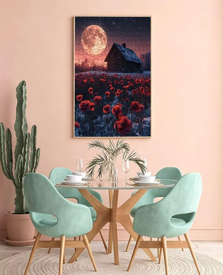 Puzzle 1000 Pezzi Stelle Luna 3D Puzzle per Adulti Impegnativo, Educa Puzzles Artistico, Divertente E Stimolante Puzzles Decorativo per La Famiglia, Regalo e Decorazione Pareti BXHZW6-961