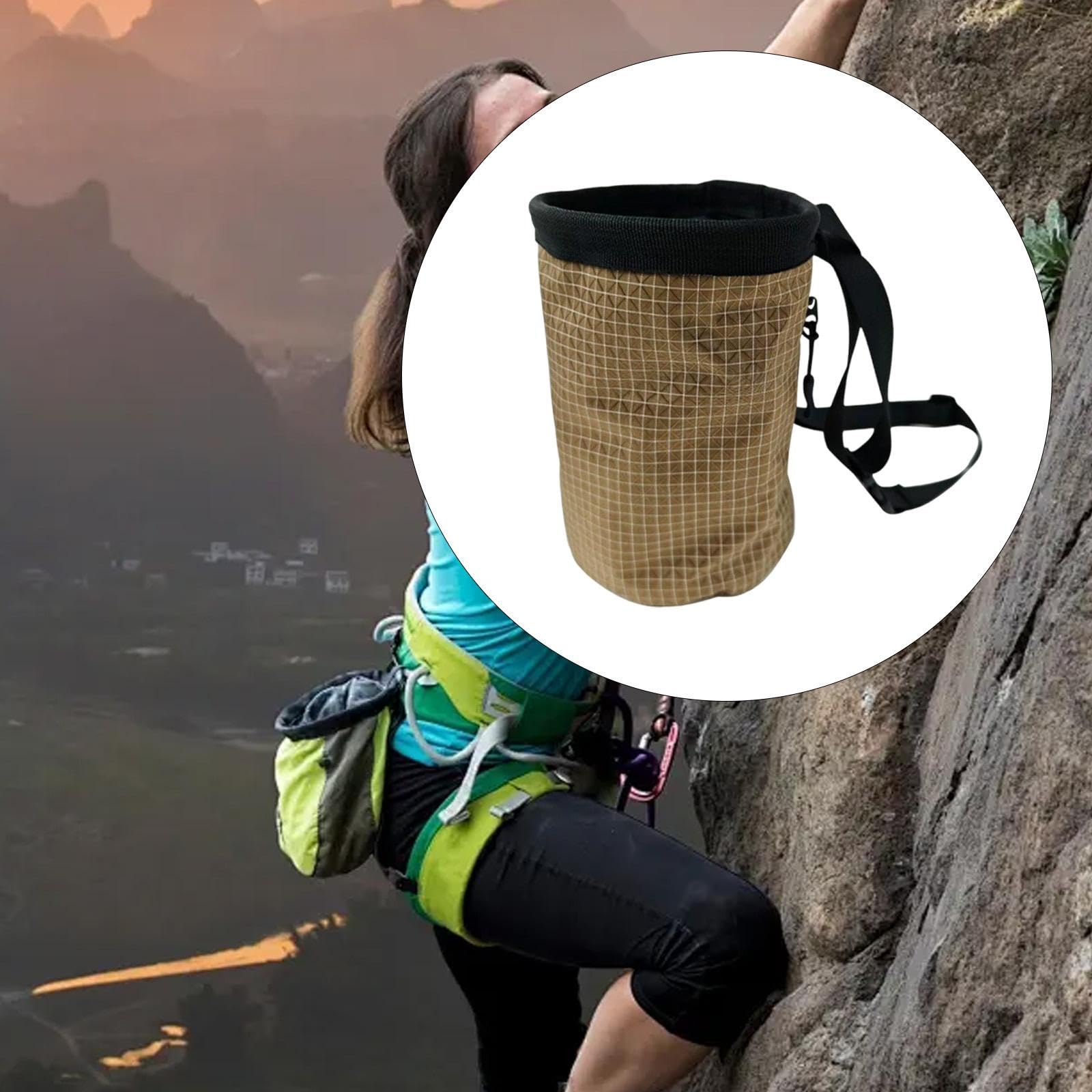 perfk Borsa Porta Magnesite per Arrampicata, Borsa Porta Magnesite Regolabile, Leggero per Ginnastica, Sollevamento Pesi, Fitness