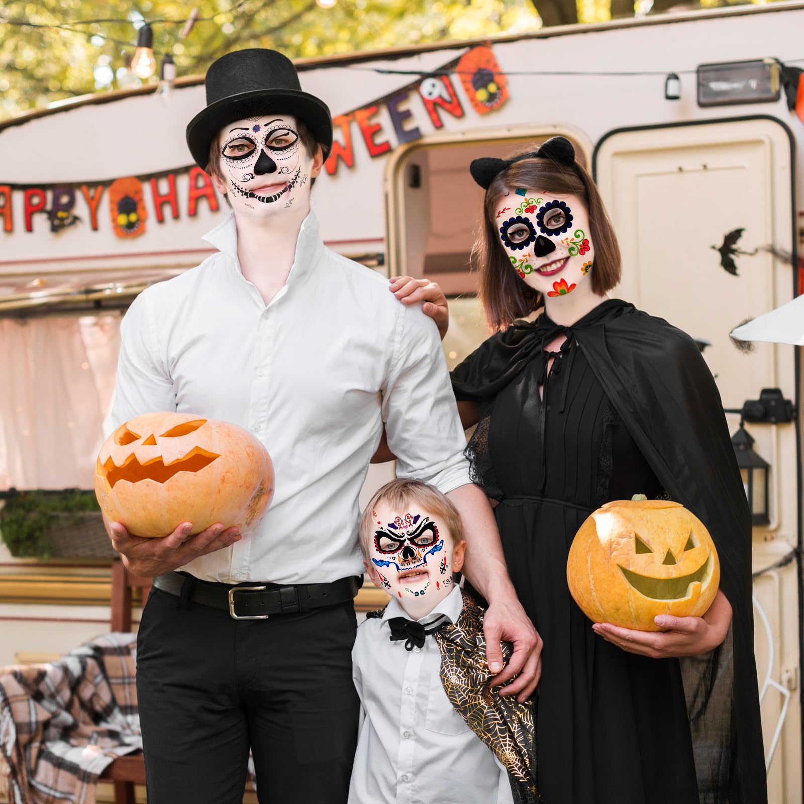 Comprar Tatuaje Catrina Para Cara - Complementos Disfraces Halloween