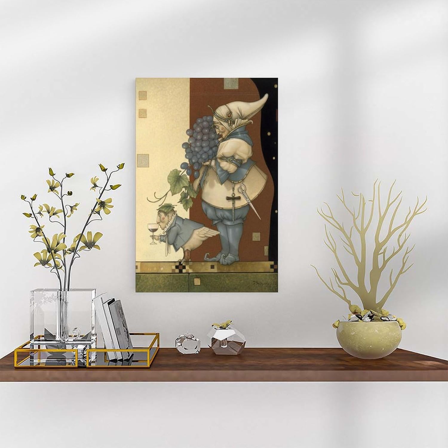 CFIOZYOS Michael Parkes Famous Print Poster Wine Collector Canvas Poster Bedroom Decor Print Sports Landscape Office Room Decor Gift Unframe Unframe 24x36inch(60x90cm)