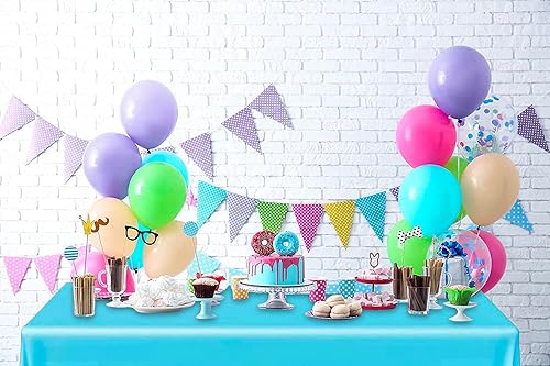 Miniatura 5 de DecorRack - Mantel rectangular de plástico libre de BPA, 54 x 108 pulgadas, para fiestas, picnic, campamento y al aire libre, desechable o