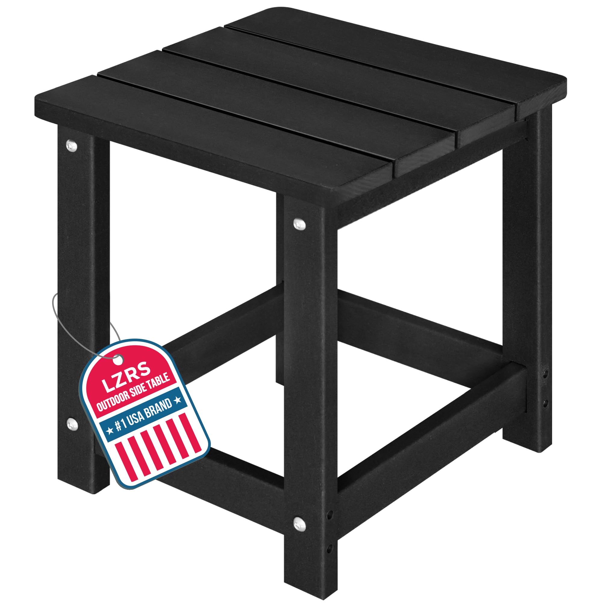 Amazon.com : LZRS Square Patio Side Table, Heavy Duty HDPE Outdoor