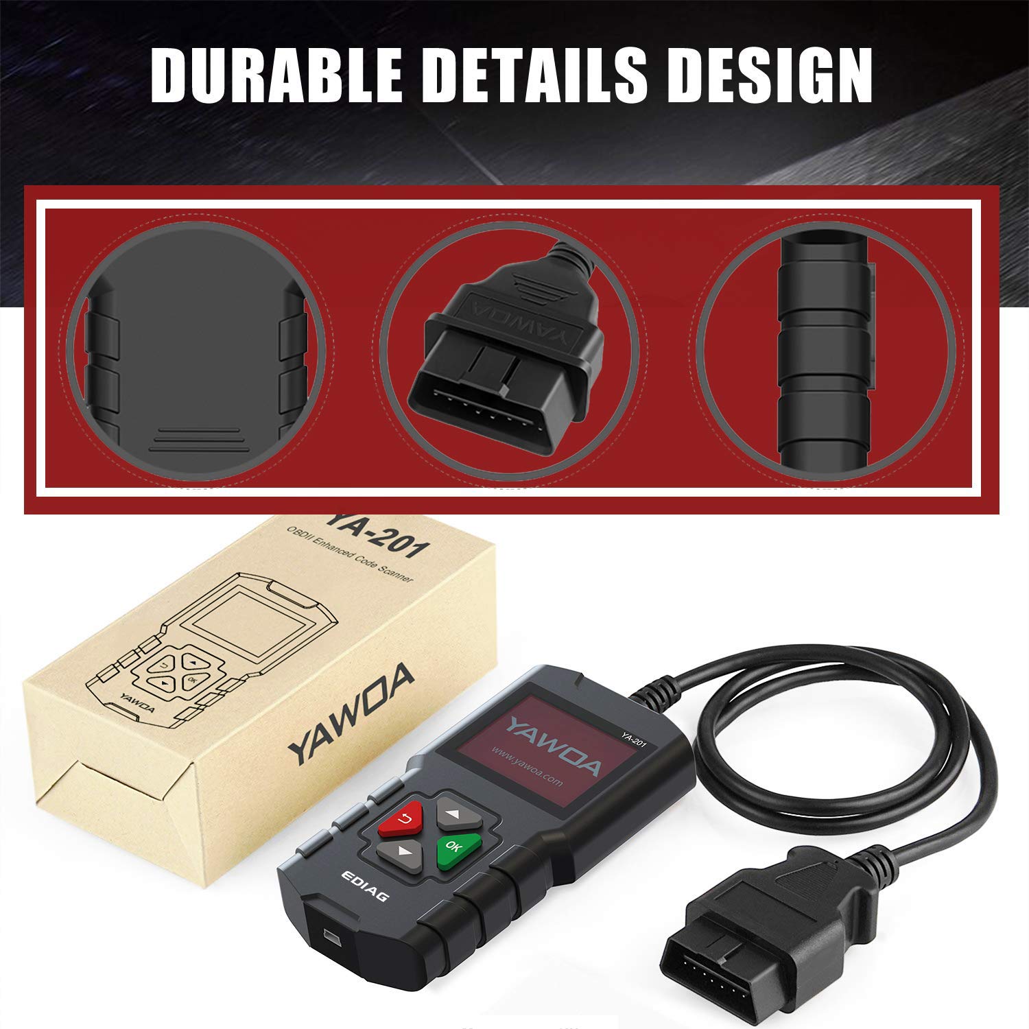 EDIAG YA201 2022 Enhanced obd2 Scanner,Check Engine Fault Code Reader