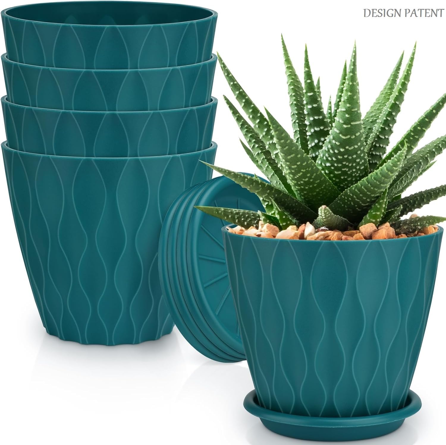 See full amazon price history chart for NOPEX Plastic Flower Pots with Tray for Planters, Terrace,Outdoor & Indoor,Home,Office,Garden Plant Container Set, (Pack of 5 - Blue) NOPEX Plastic Flower Pots with Tray for Planters, Terrace,Outdoor & Indoor,Home,Office,Garden Plant Container Set, (Pack of 5 - Blue) (B0DD6ZDQQP) Amazon Price History, Amazon Price Tracker
