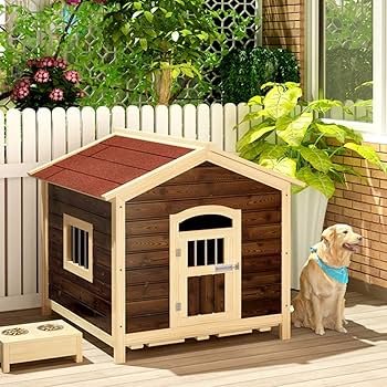 Amazon.co.jp: 木製の犬小屋屋外の防雨犬小屋日光の当たらない犬