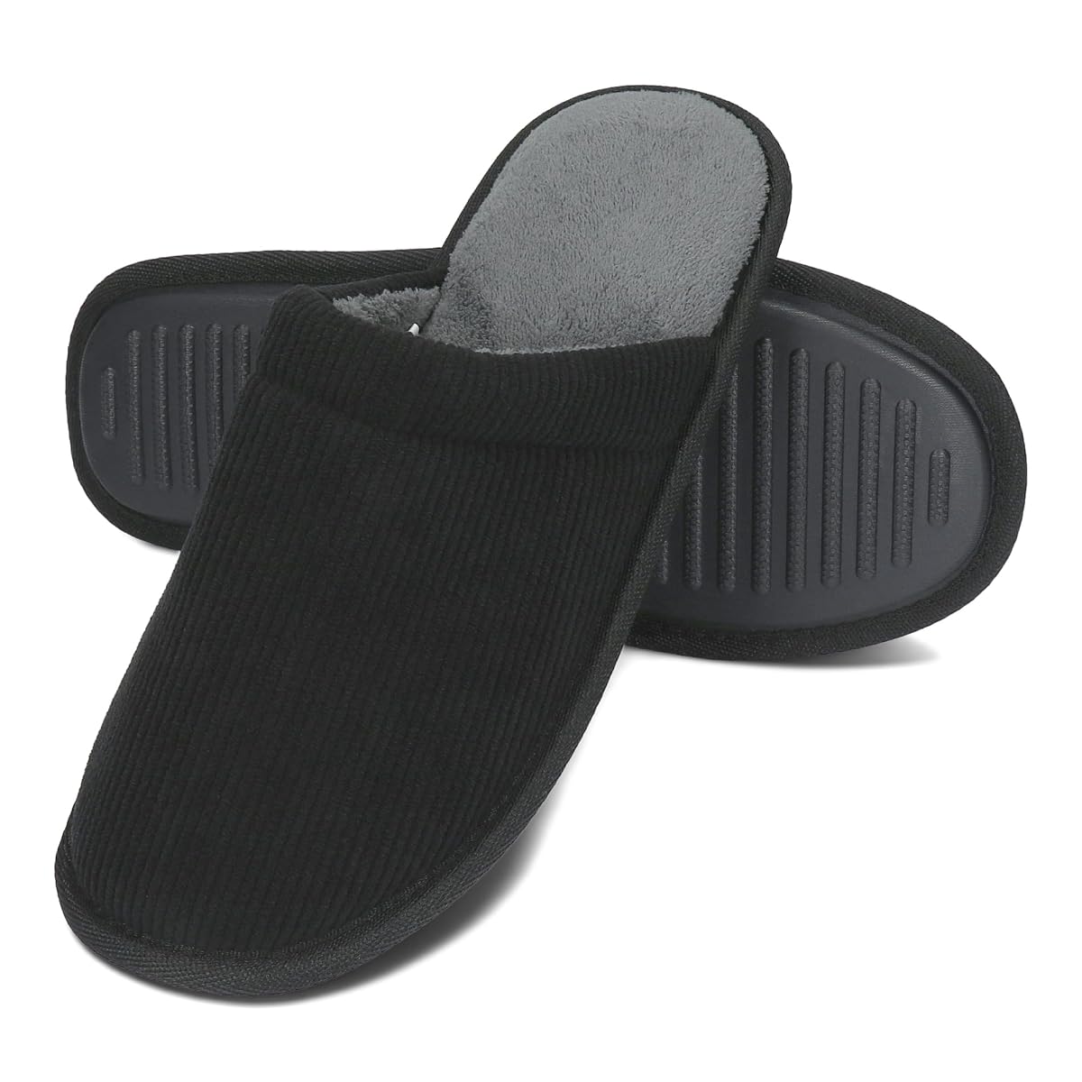 BeComfy Kapcie męskie bardzo wygodne miękkie z pianką memory foam w podeszwie 40-45 EU