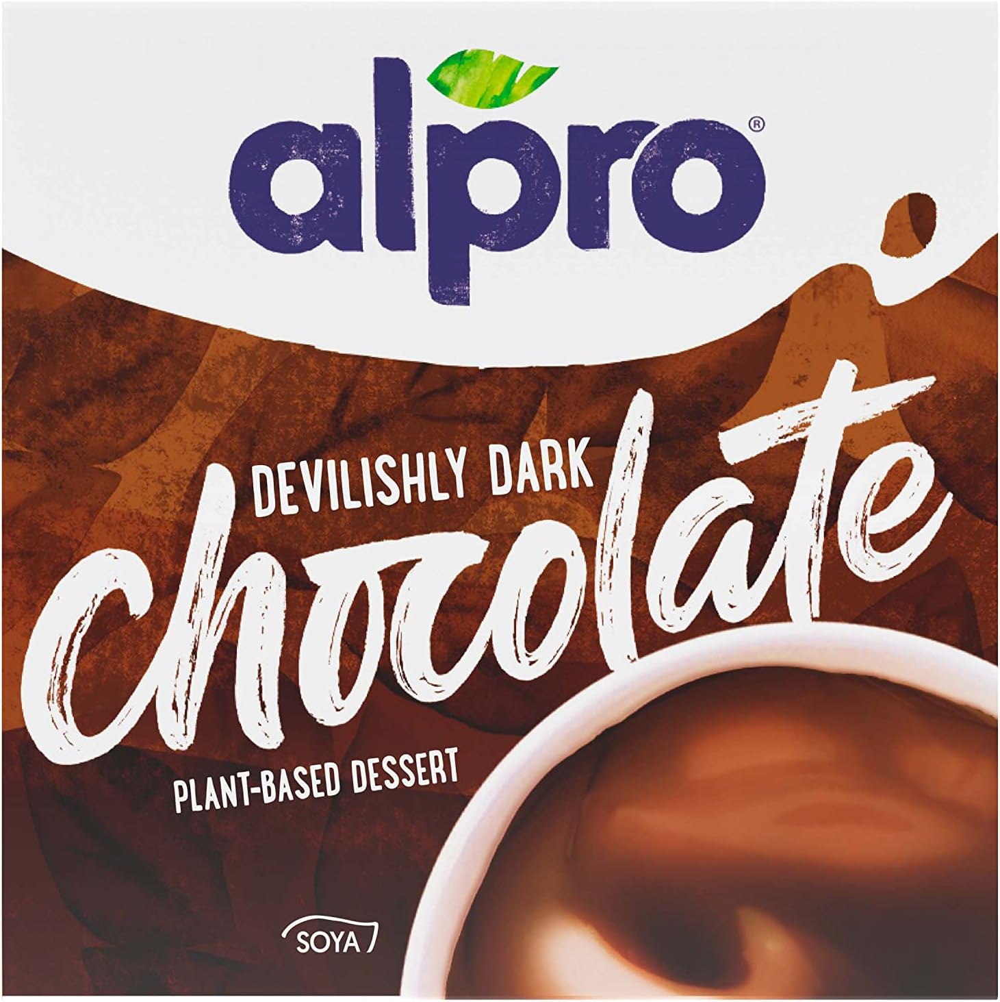 Dark Chocolate Dessert With Calcium, 4 x 125g