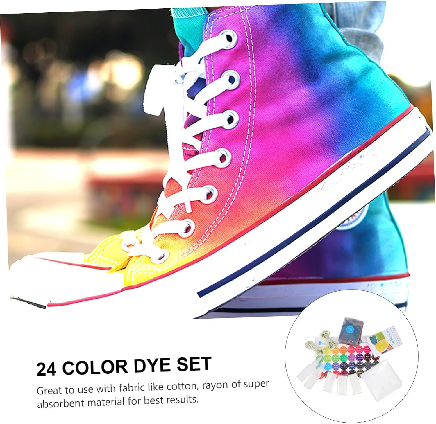 SEWACC Permanent Tie Dye Powder for T-Shirts and Socks, 30ml Colorful Dye Packets for Dyeing Clothing, Suitable for Adults and DIY Fabric Decorating