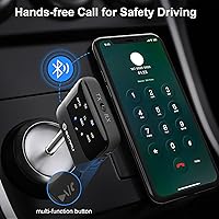 Vista 5 de SONRU Receptor transmisor Bluetooth 5.2, receptor de audio Bluetooth, adaptador Bluetooth de audio inalámbrico 2 en 1