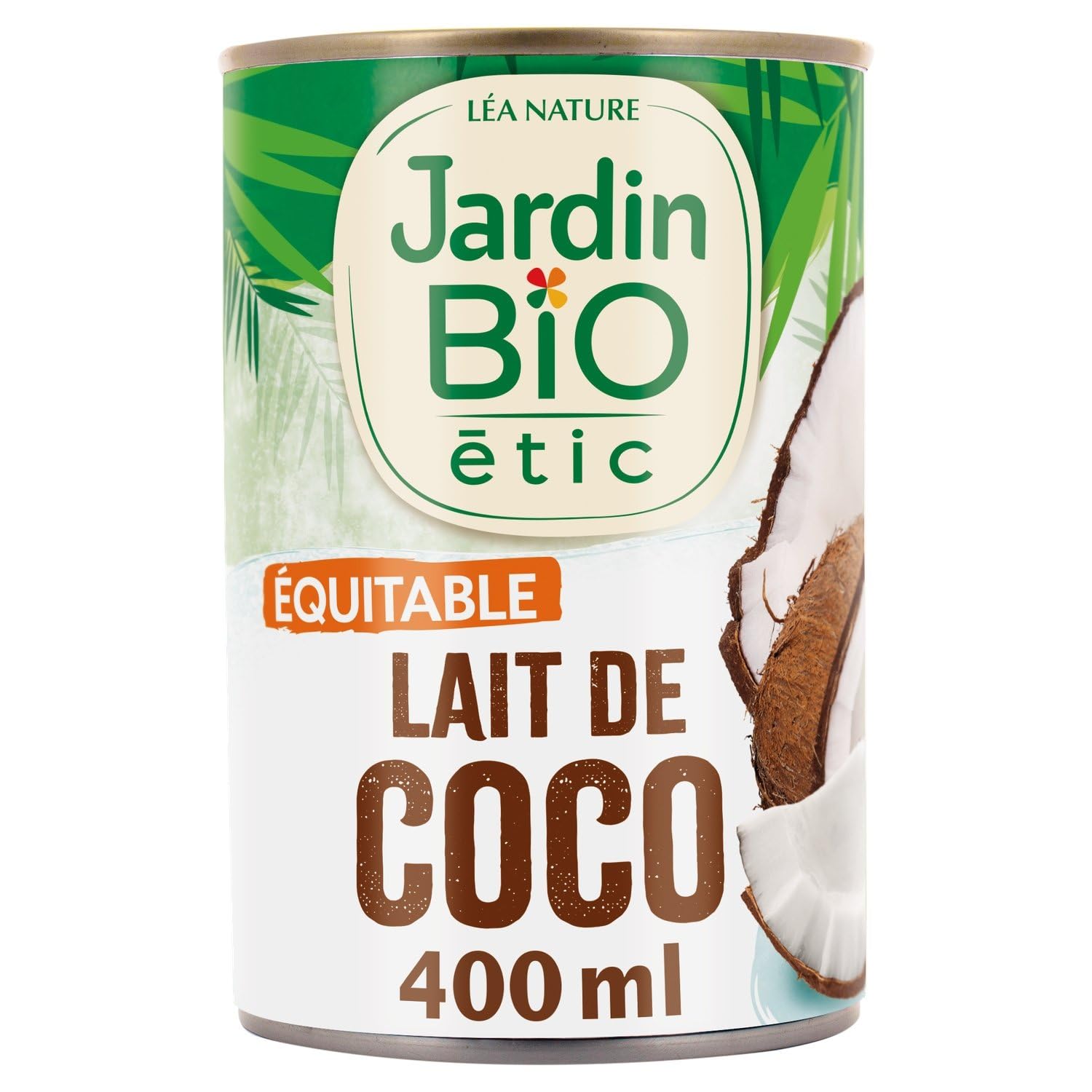 JARDIN BIO ETIC – Lait de Coco Bio Onctueux et Naturel, Idéal Cuisine Exotique (400 mL) - Lot de 4 - vendu par Lot