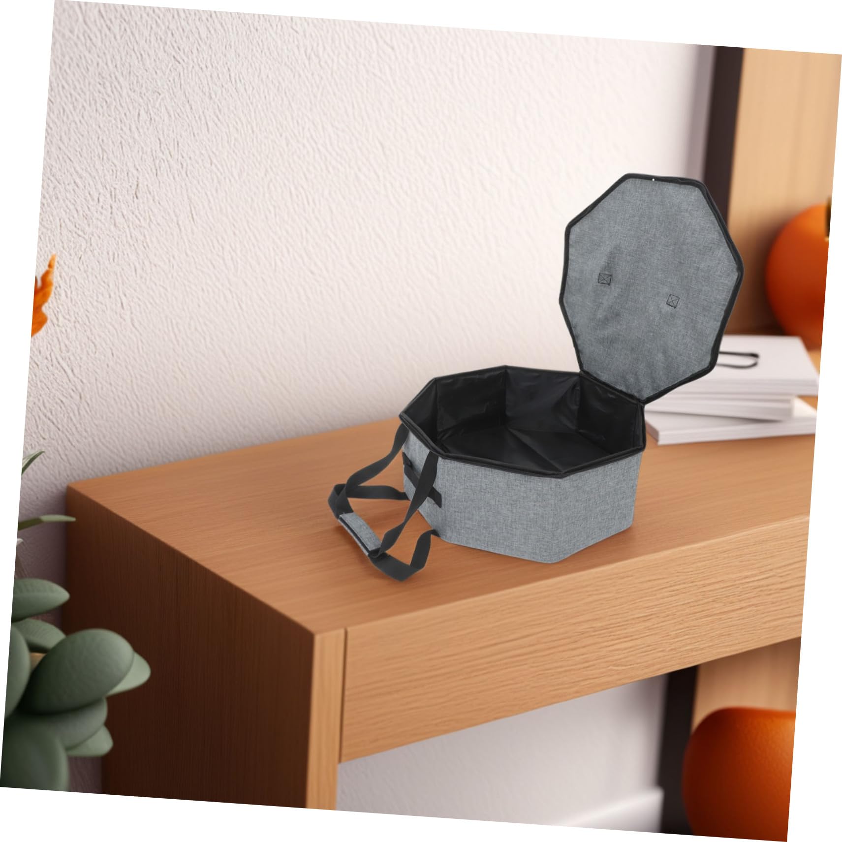 MAGICLULU Faltbare Hutbox mit Deckel, Rund, aus Stoff und Pvc | Großes Fassungsvermögen, Stapelbar für Lagerung und Reise, Geeignet für Cowboyhüte und Hüte